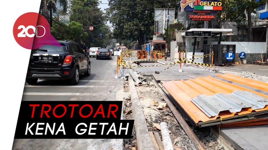Begini Kondisi Proyek Trotoar yang Disebut Perparah Polusi Jakarta