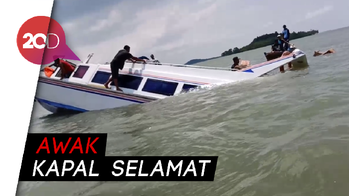 Kapal SB Tenggiri Karam di Perairan Kepri