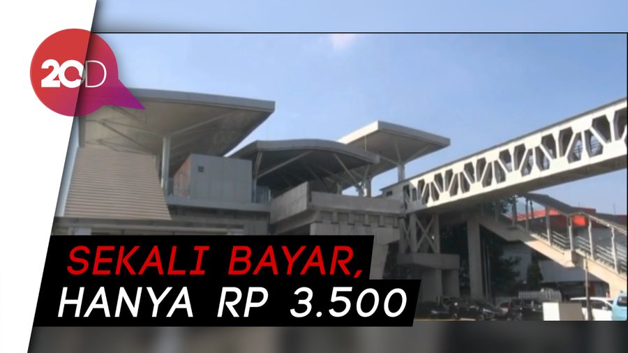Lewat Skybridge, LRT dan Transjakarta Kini Terintegrasi