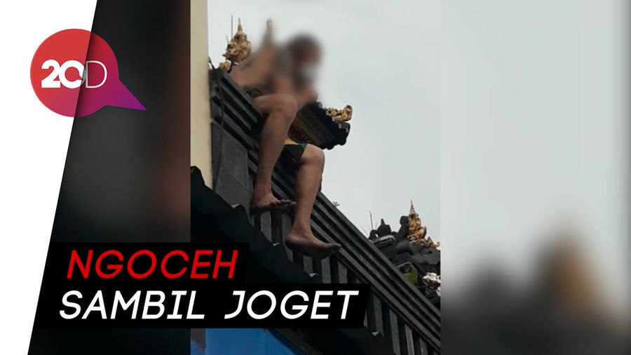 Bule Panjat Tempat Pemujaan Hebohkan Kuta, Satpol PP Turun Tangan