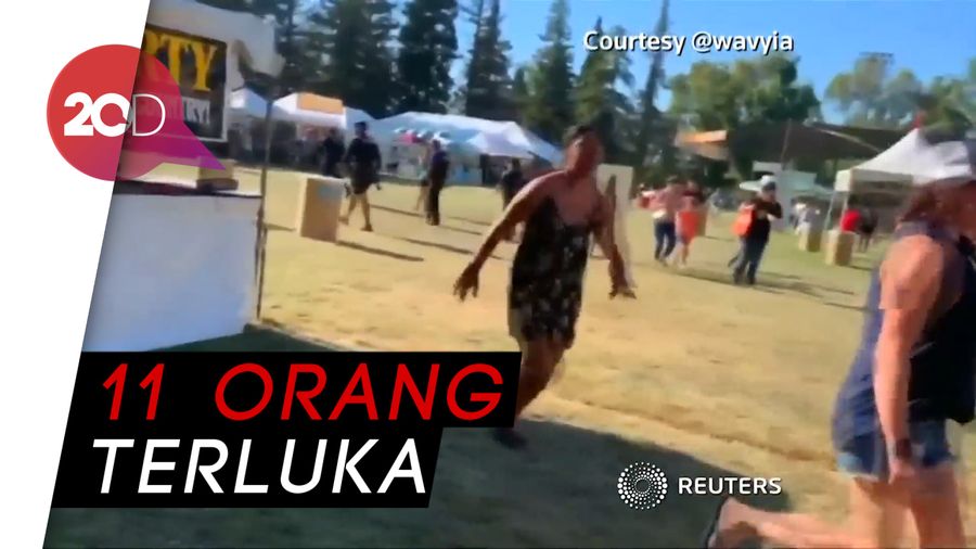Kepanikan Warga Saat Penembakan di Festival Makanan California