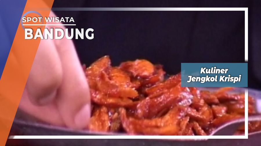 Kuliner Jengkol Krispi Ala Alas Daun Bandung    