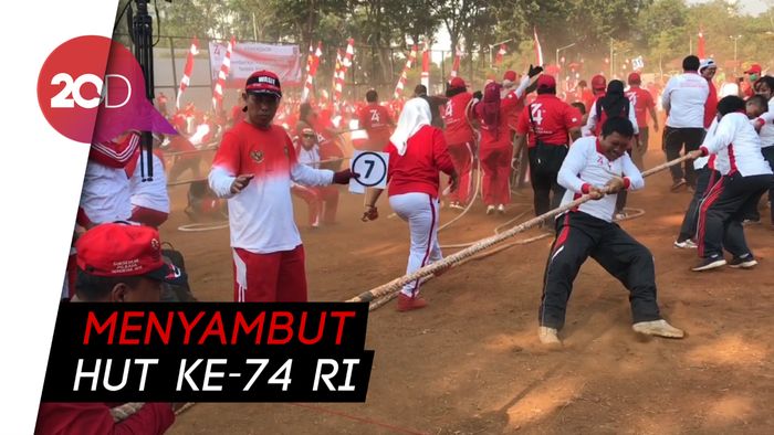 Raih Rekor MURI, 1.200 ASN Kemendagri-BNPP Lomba Tarik Tambang