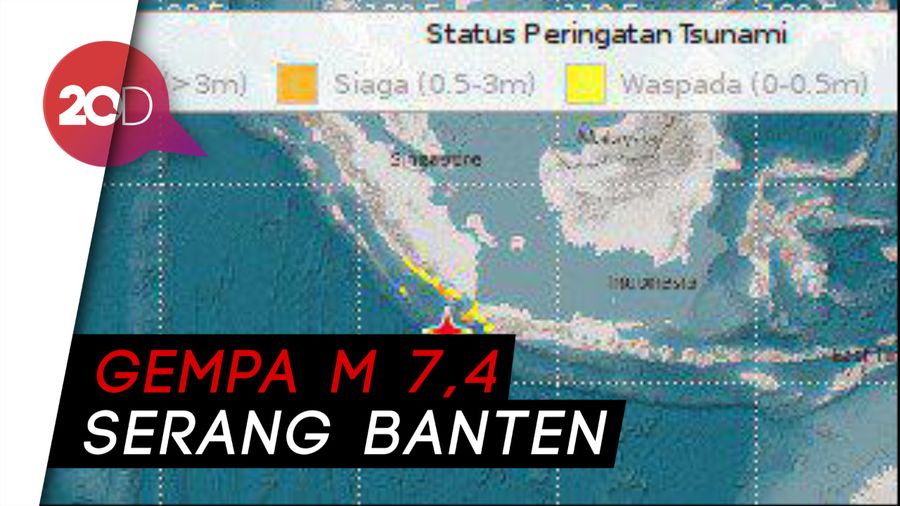 Waspada! Ini Titik Gempa Banten yang Berpotensi Tsunami