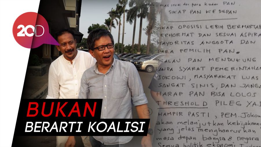 Bila Kadernya jadi Menteri, PAN Tetap Oposisi