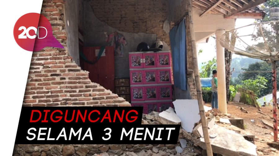 Jejak Kerusakan Akibat Gempa M 6,9 di Pandeglang