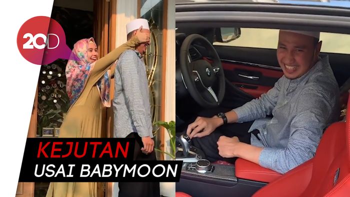 Mewah! Kartika Putri Hadiahi Habib Usman Sedan BMW