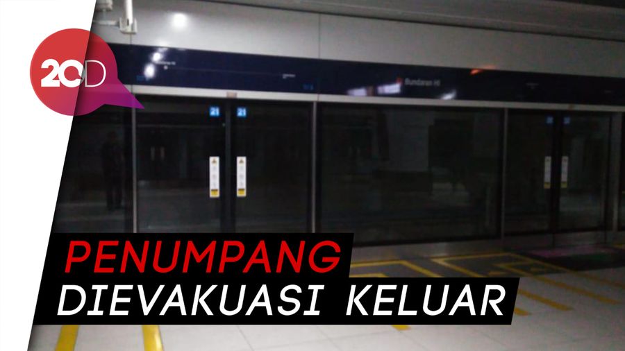 Jakarta Mati Listrik, MRT Terhenti di Bawah Tanah