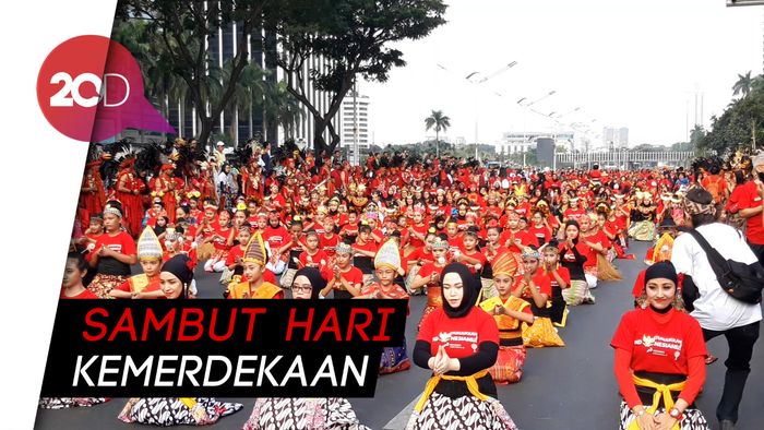 Ribuan Penari Gelar Flashmob Tarian Tradisional di CFD