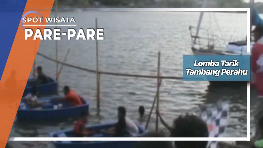 Lomba Tarik Tambang Perahu, Pare-pare  