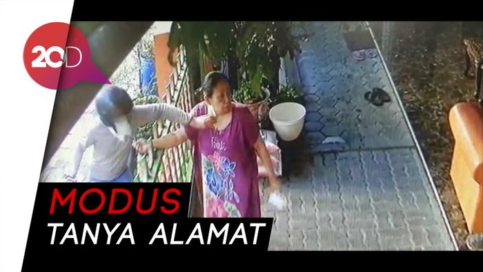 Pura-pura Tanya Alamat, Jambret Sikat Kalung Korban