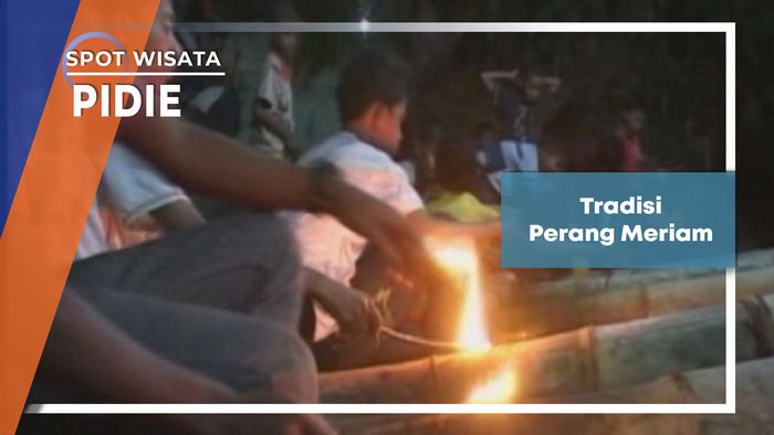 Tradisi Perang Meriam Pidie Aceh       