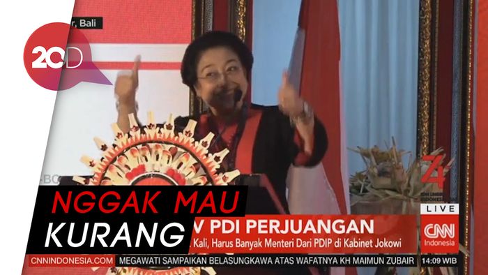 Mega Minta PDIP Dapat Kursi Menteri Terbanyak
