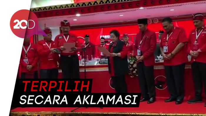 Sah! Megawati Pimpin PDIP Periode 2019-2024