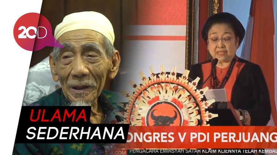 Terbata-bata, Mega Ucapkan Dukacita atas Wafatnya Mbah Moen