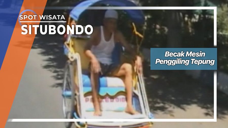 Becak Modifikasi Mesin Penggiling Tepung, Kelurahan Adirejo Situbondo
