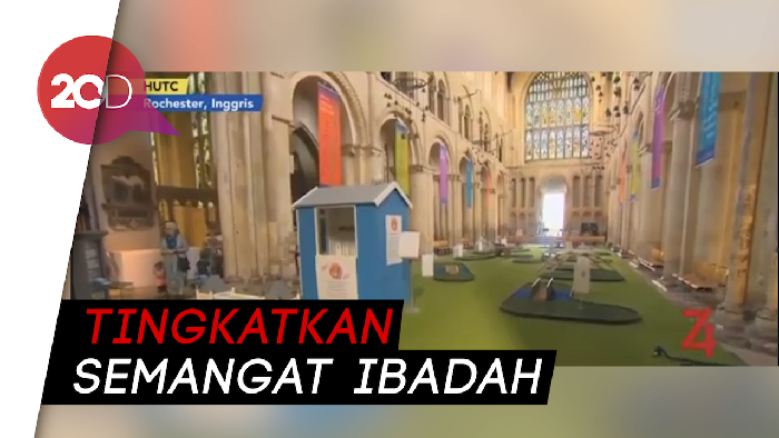 Unik! Ada Lapangan Golf Mini di Gereja Katedral Inggris