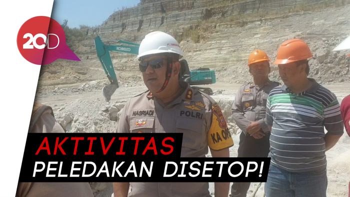 Ledakan Tambang Perusahaan Semen Rusak Rumah Warga, Polisi Turun Tangan