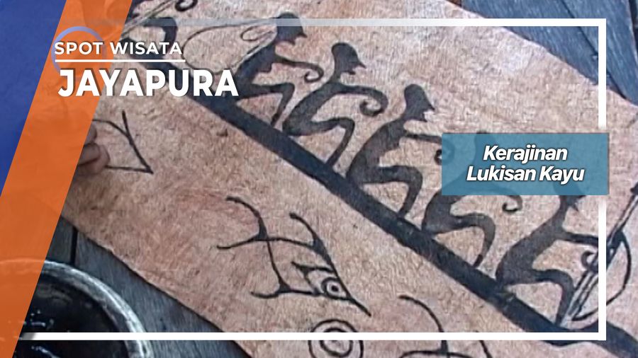 Kerajinan Lukisan Kulit Kayu  Kampung Asih Besar Jayapura 