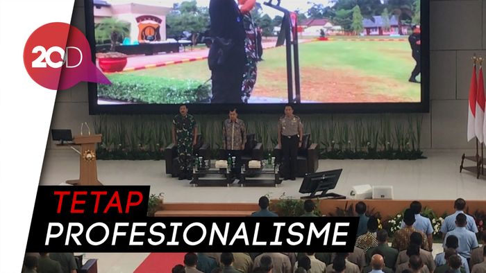 JK di Hadapan TNI-Polri: Jika Diserang Harus Serang Balik