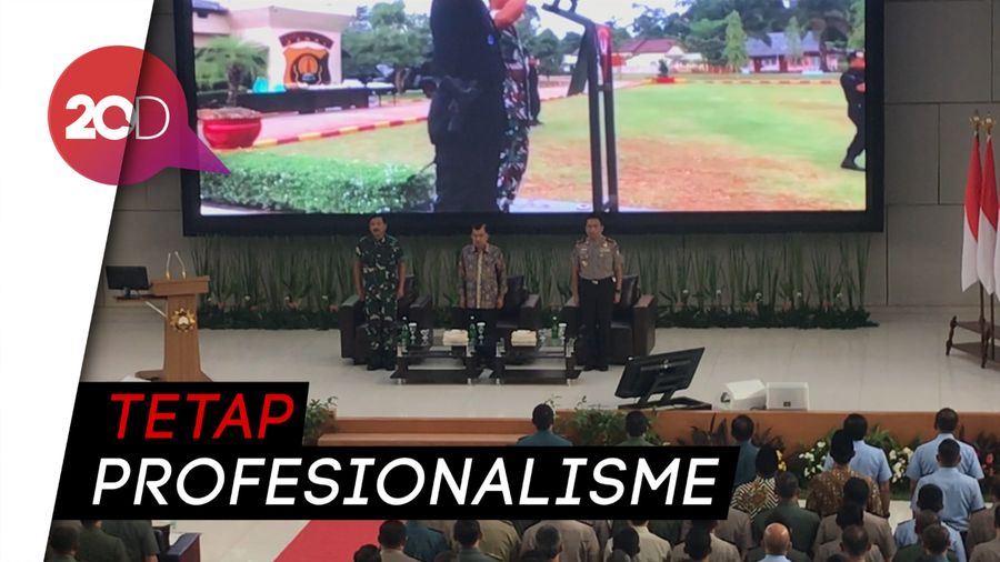 JK di Hadapan TNI-Polri: Jika Diserang Harus Serang Balik