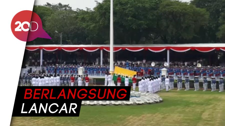 Saat Jokowi Pantau Geladi Bersih Upacara HUT RI