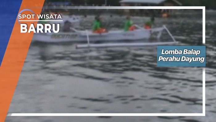 Tradisi Balap Perahu Dayung Pantai Kupa Barru