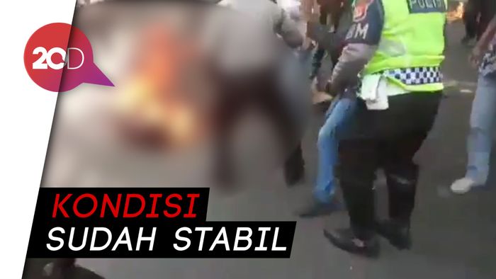 RS Polri Rujuk Aiptu Erwin yang Terbakar Saat Kawal Demo ke RSPP