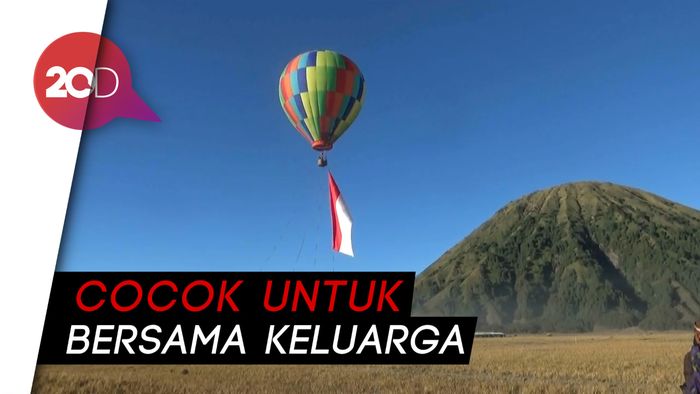 Asyik! Wisata Balon Udara Kini Hadir di Gunung Bromo