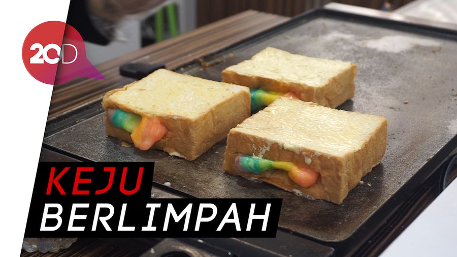 Mulur Gurih Rainbow Cheese Toast yang Menggoda