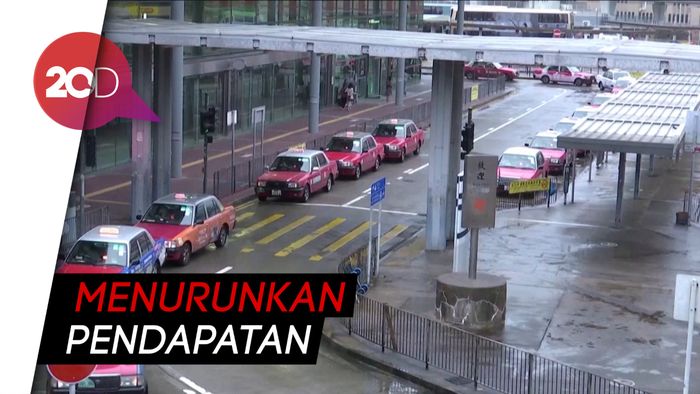 Pengemudi Taksi Hong Kong Terdampak Demo Tak Berkesudahan