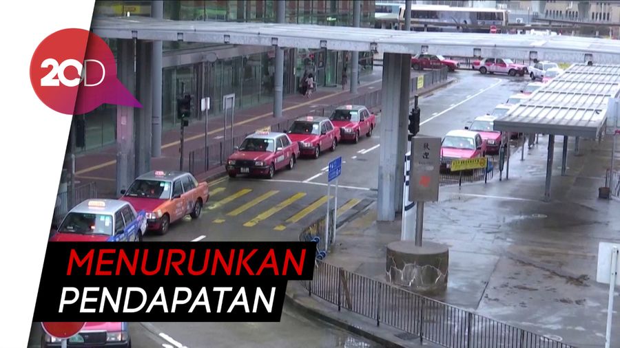 Pengemudi Taksi Hong Kong Terdampak Demo Tak Berkesudahan