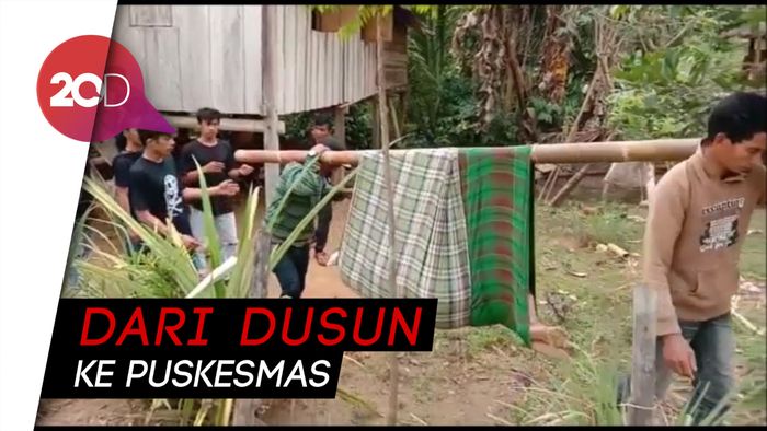 Kisah Miris di Sulbar, Orang Sakit Ditandu 6 Km karena Jalan Rusak