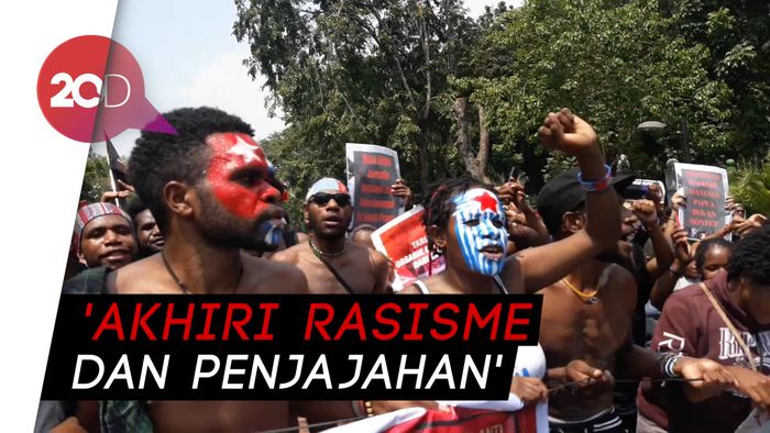 Mahasiswa Papua Unjuk Rasa di Jakarta, Tolak Rasisme!