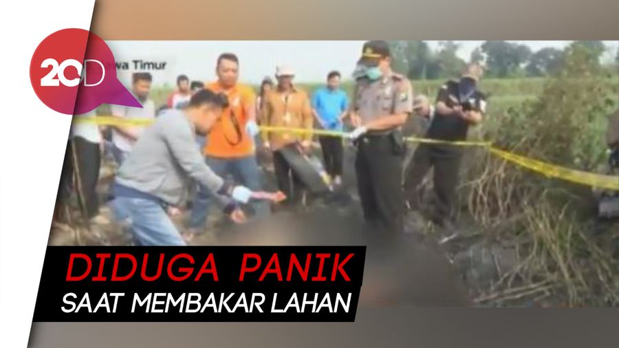 Pamit Bakar Daun di Lahan Tebu, Pria Paruh Baya Tewas Terpangang