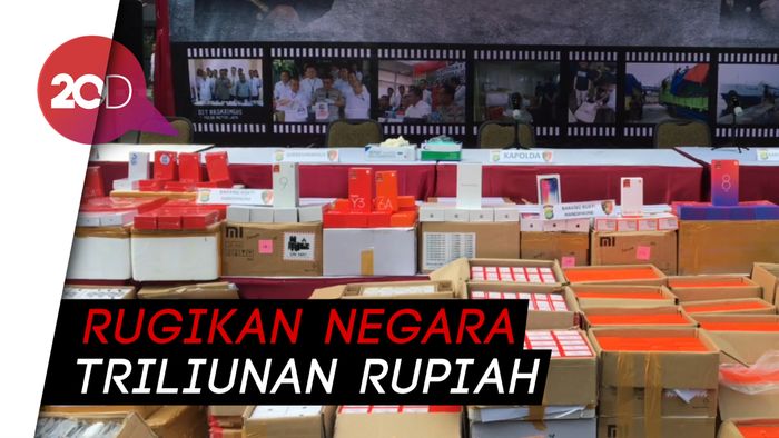 Polisi Ungkap Handphone Black Market Selundupan dari China