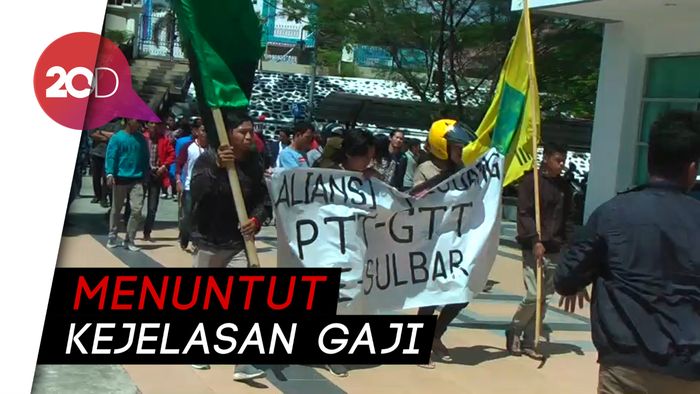 Setahun Tak Digaji, Guru Tidak Tetap Geruduk DPRD Sulbar