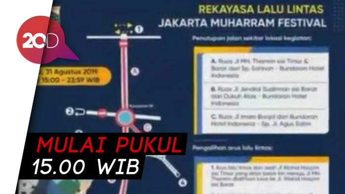 Catat! Ini Rekayasa Lalin Saat Jakarta Muharram Festival