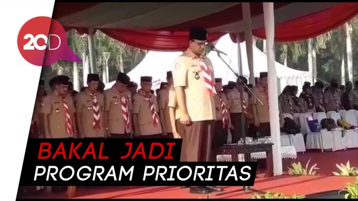 Pimpin Apel Besar Hari Pramuka, Anies Bicara Urban Scouting