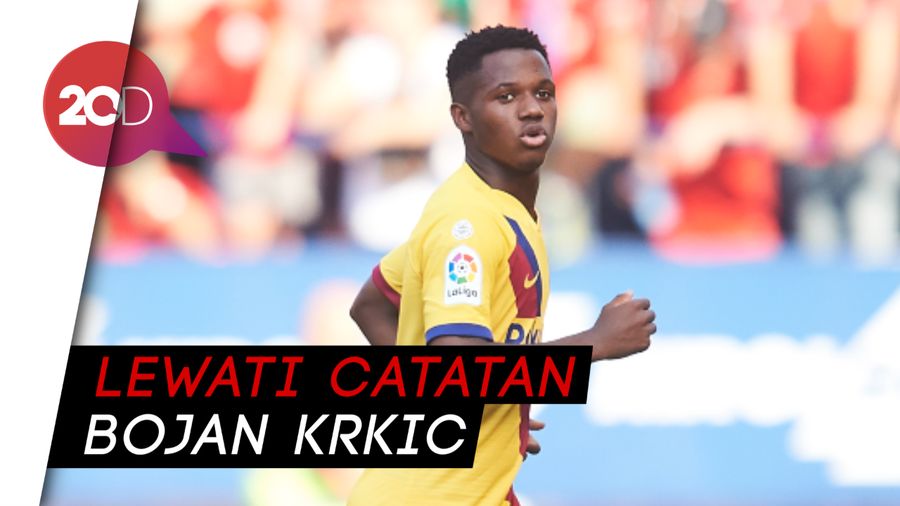Ansu Fati, Pencetak Gol Termuda Barcelona