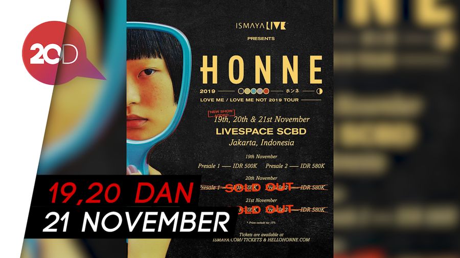Kabar Baik! HONNE Tambah 1 Hari Lagi Konser di Jakarta
