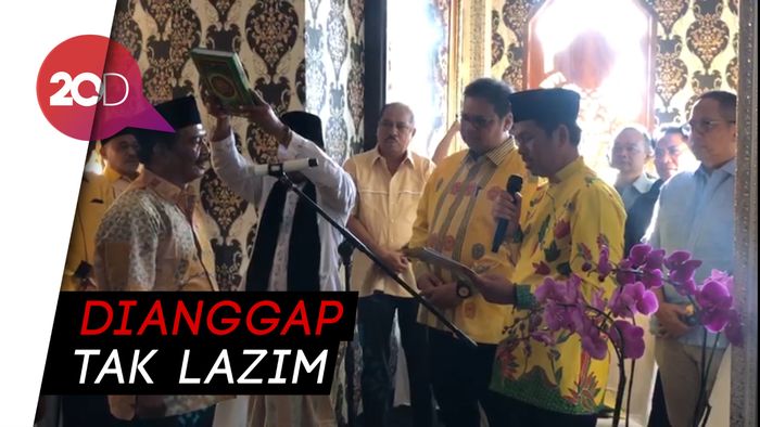 Video Pengurus Golkar Jabar Disumpah Dukung Airlangga Tuai Protes