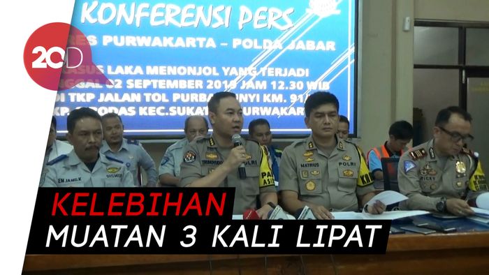 Polisi: Truk Penyebab Kecelakaan Maut Kelebihan Muatan 25 Ton 