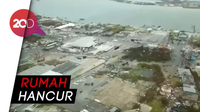 Melihat Dari Langit Dahsyatnya Dampak Badai Dorian di Bahama