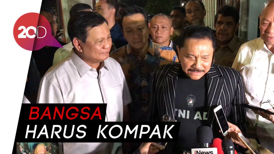 Prabowo Bertemu Hendropriyono Bahas Permasalahan Papua