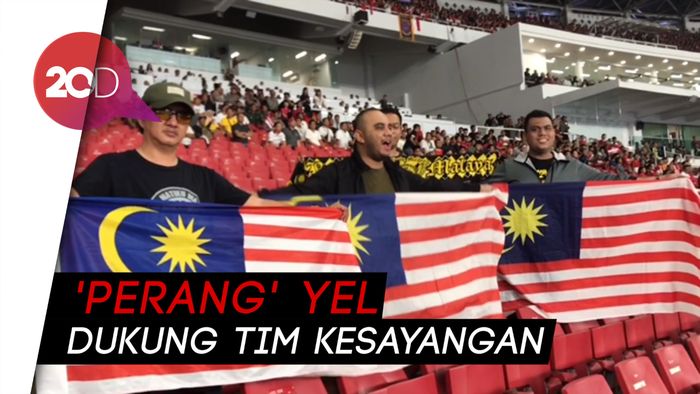 Tak Mau Kalah, Suporter Malaysia Juga Teriakkan Yel di GBK