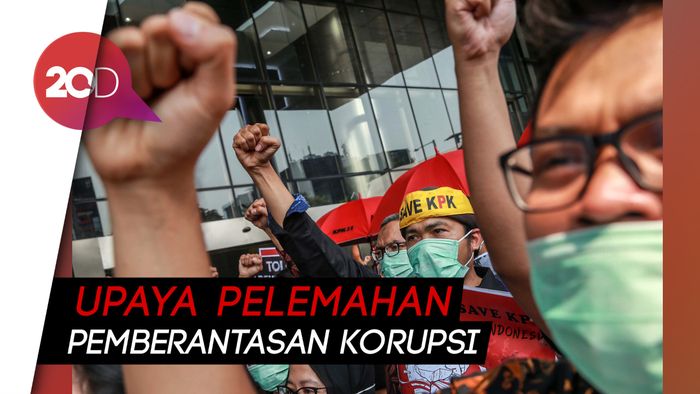  Tolak Revisi UU KPK, Pegawai KPK Demo