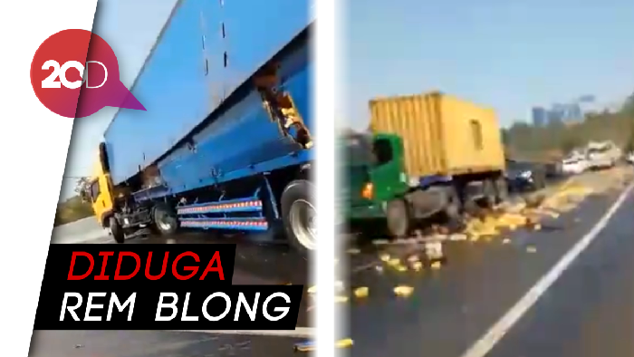  Kecelakaan Terjadi Lagi di Tol Cipularang, Truk Terbakar