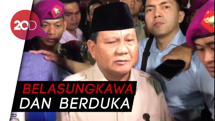 Prabowo Melayat ke Rumah Duka BJ Habibie