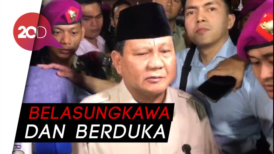 Prabowo Melayat ke Rumah Duka BJ Habibie